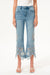 High Rise Embroidered Lace Flare Jeans