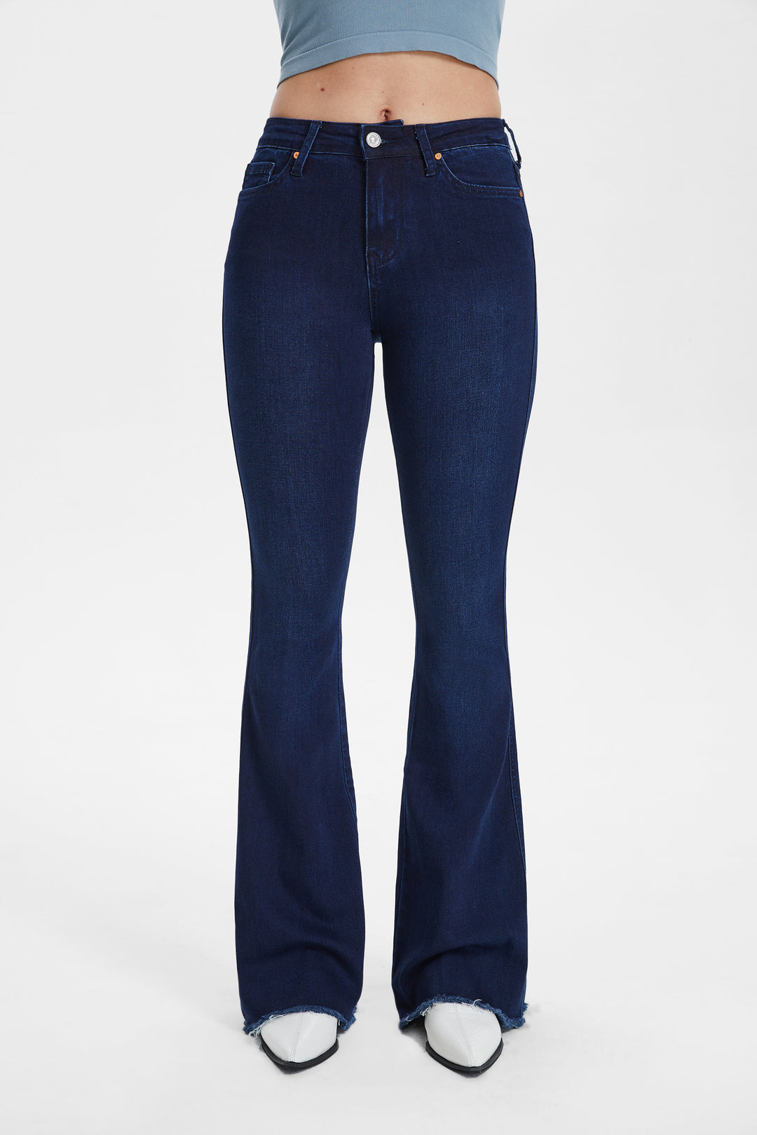 HIGH RISE FLARE JEANS