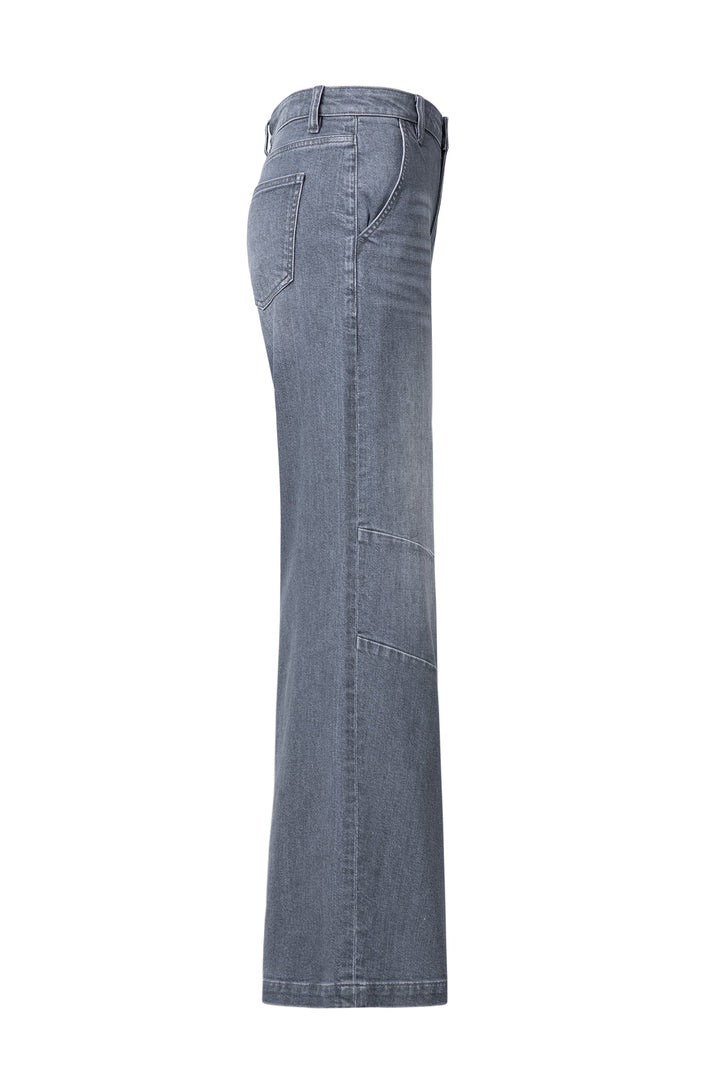 Mid Rise Wide Leg Denim Jeans