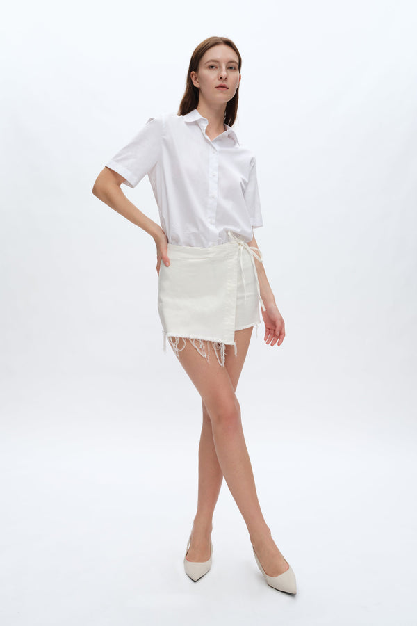 HIGH RISE SHORT CULOTTES-Shorts-BAYEAS
