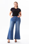 Mid Rise Wide Leg Jeans