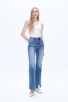 High Rise Flare Jeans-Flare & Bootcut-BAYEAS