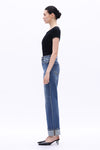 High Rise Straight Leg Jeans-Straight-BAYEAS