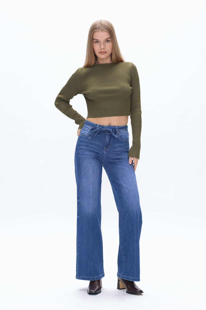 Cloe High Rise Wide Leg Jeans