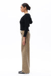 Leopard Print Relaxed Straight Pants