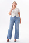 High Rise Slit Bootcut Jeans