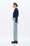 Lisa Mid Rise Wide Leg Denim Jeans