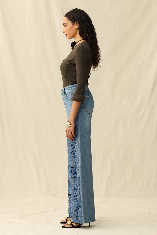 High Rise Wide Leg Jeans