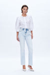 Bootcut Jeans with Slit Hem