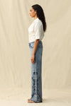 Mid Rise Wide Leg Jeans