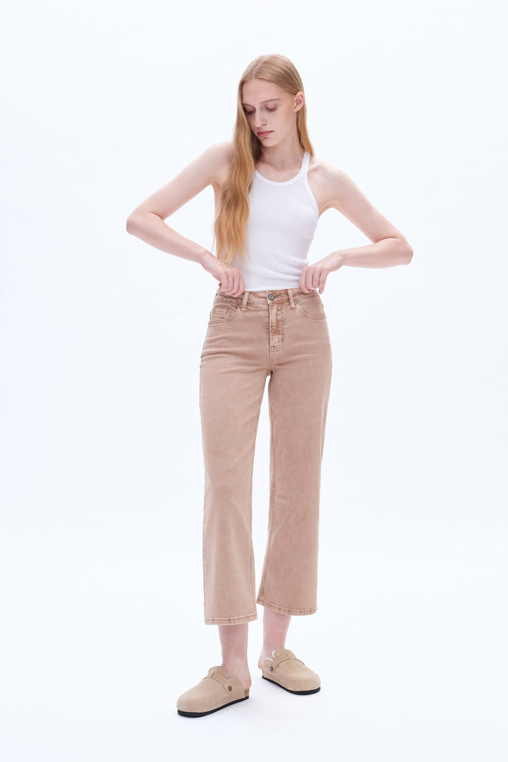 Bella Mid Rise Straight Pants