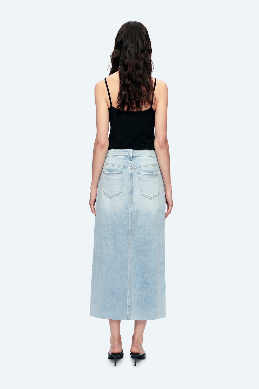 Midi Skirt With Cf Invisible Zip/Slit