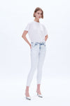 Beth Skinny Jeans With Frayed Hem