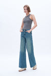 Aria High Rise Wide Leg Denim Jeans