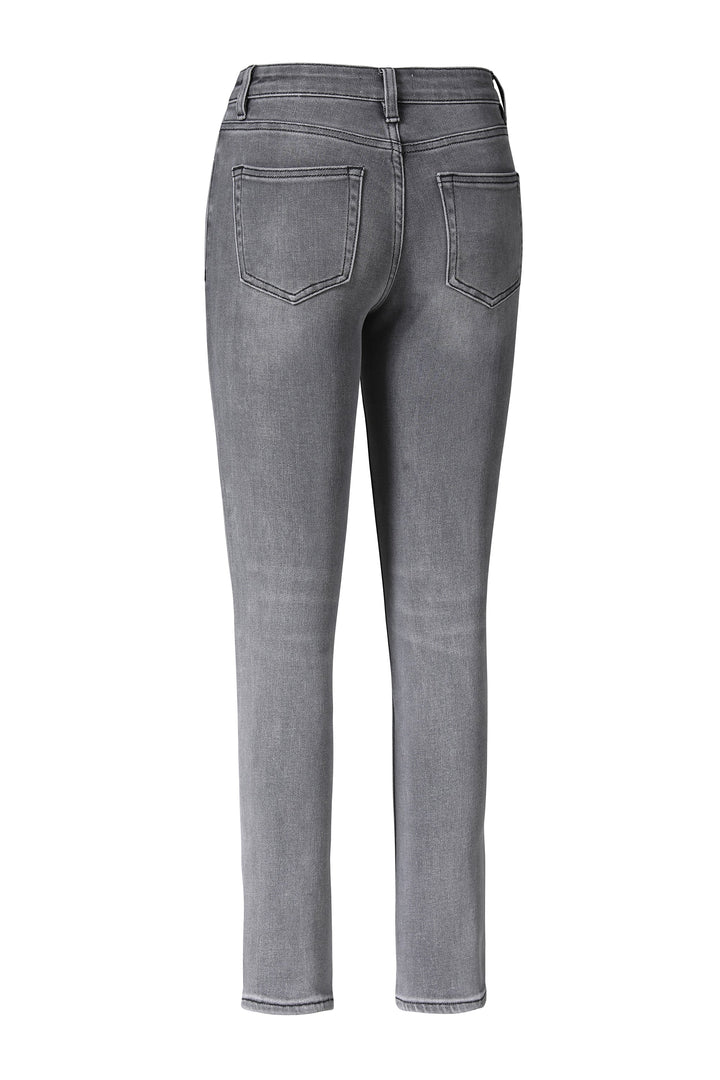 Emily Mid Rise Slim Straight Denim Jeans