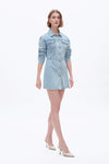 Long Sleeve Mini Dress-Dresses-BAYEAS