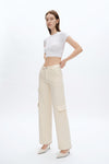 High Rise Wide Leg Denim Jeans