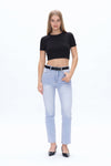 Carol High Rise Straight Jeans-Straight-BAYEAS