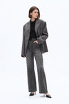 High Rise Leopard Print Wide Leg Denim Jeans