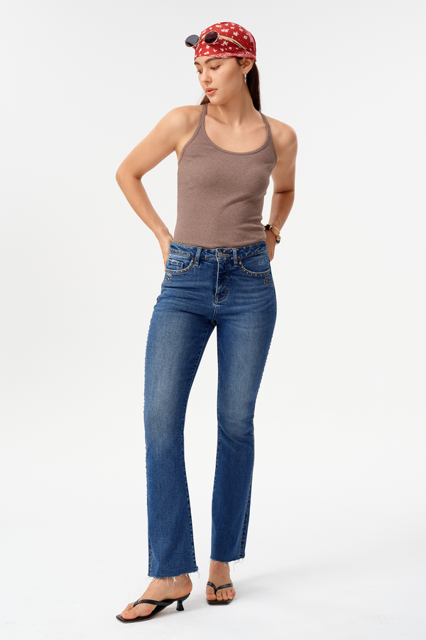 High Rise Bootcut Jeans