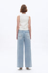 Drawstring Baggy Jeans for Women-Wide Leg-BAYEAS