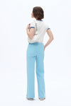 Mid Rise Wide Leg Pants