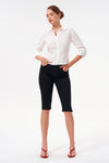 Mid Rise Skimmer Capri Jeans