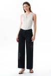 Mid Rise Relaxed Straight Jeans