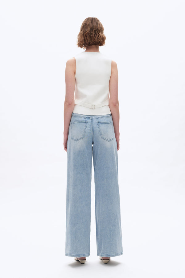 HIGH RISE DRAWSTRING BAGGY-Wide Leg-BAYEAS