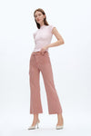 Leslie High Rise Wide Leg Denim Jeans With Raw Hem