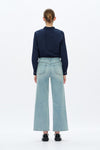 Lisa Mid Rise Wide Leg Denim Jeans