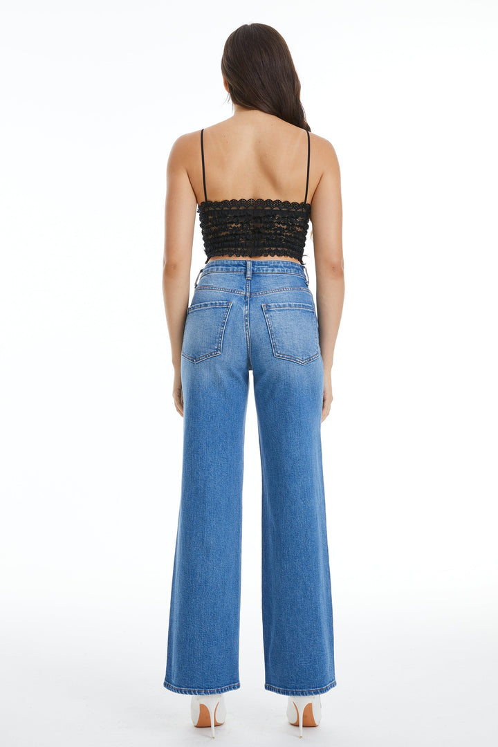 High Rise Wide Leg Jeans