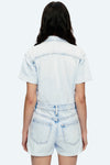 Grace Ripped Denim Rompers