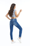 Jojo Mid Rise Distressed Skinny Jeans-Skinny-BAYEAS