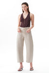 Greta High Rise Drawstring Barrel Pants