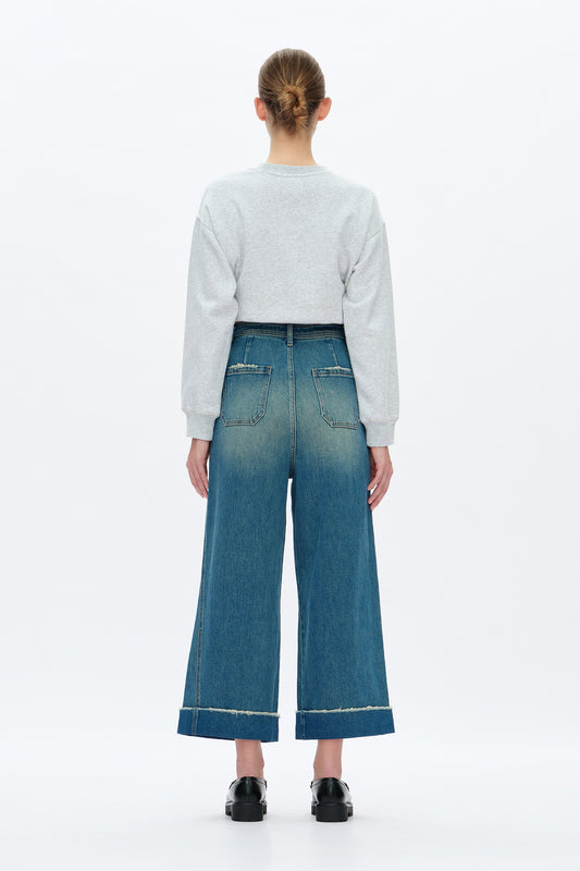 High Rise Wide Leg Jeans