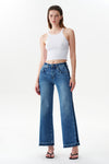 Mid Rise Wide Leg Jeans