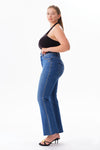 High Rise Ankle Rhinestone Bootcut Jeans