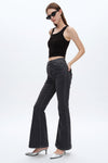 High Rise Flare Denim Jeans-Flare & Bootcut-BAYEAS