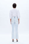 Bootcut Jeans with Slit Hem