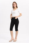 Mid Rise Skimmer Capri Jeans