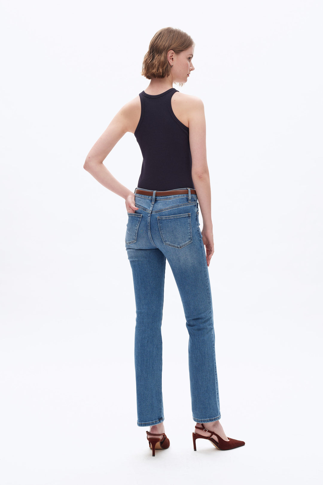 Mid Rise Bootcut Denim Jeans