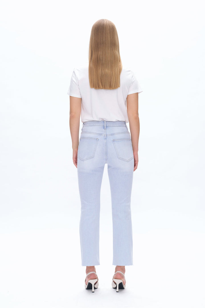 Bella High Rise Cropped Straight Jeans