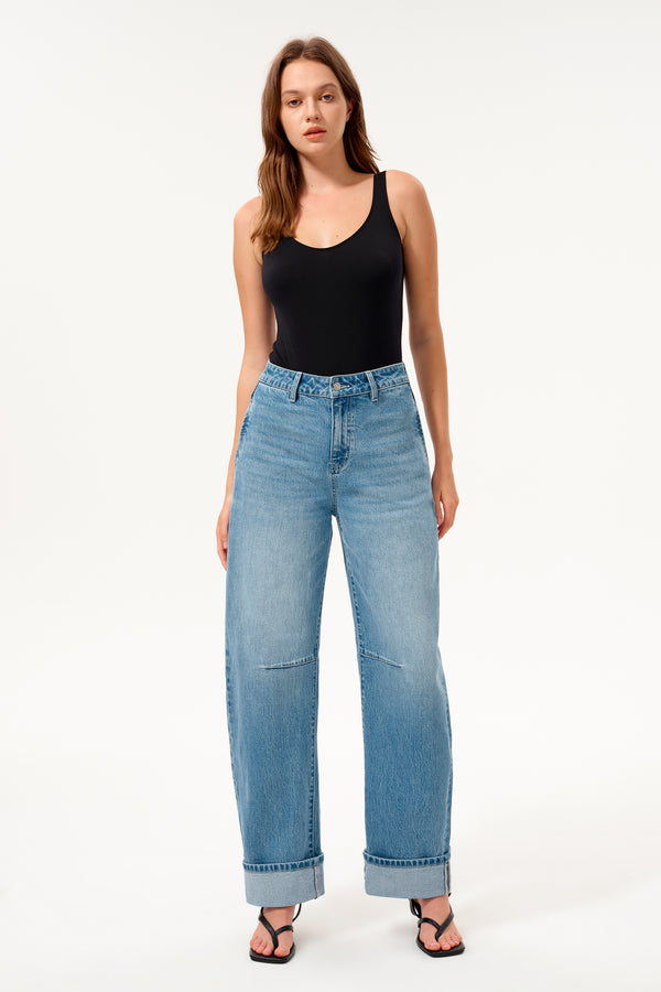 Berlin High Rise Barrel Jeans