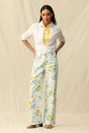 Flora High Rise Wide Leg Woven