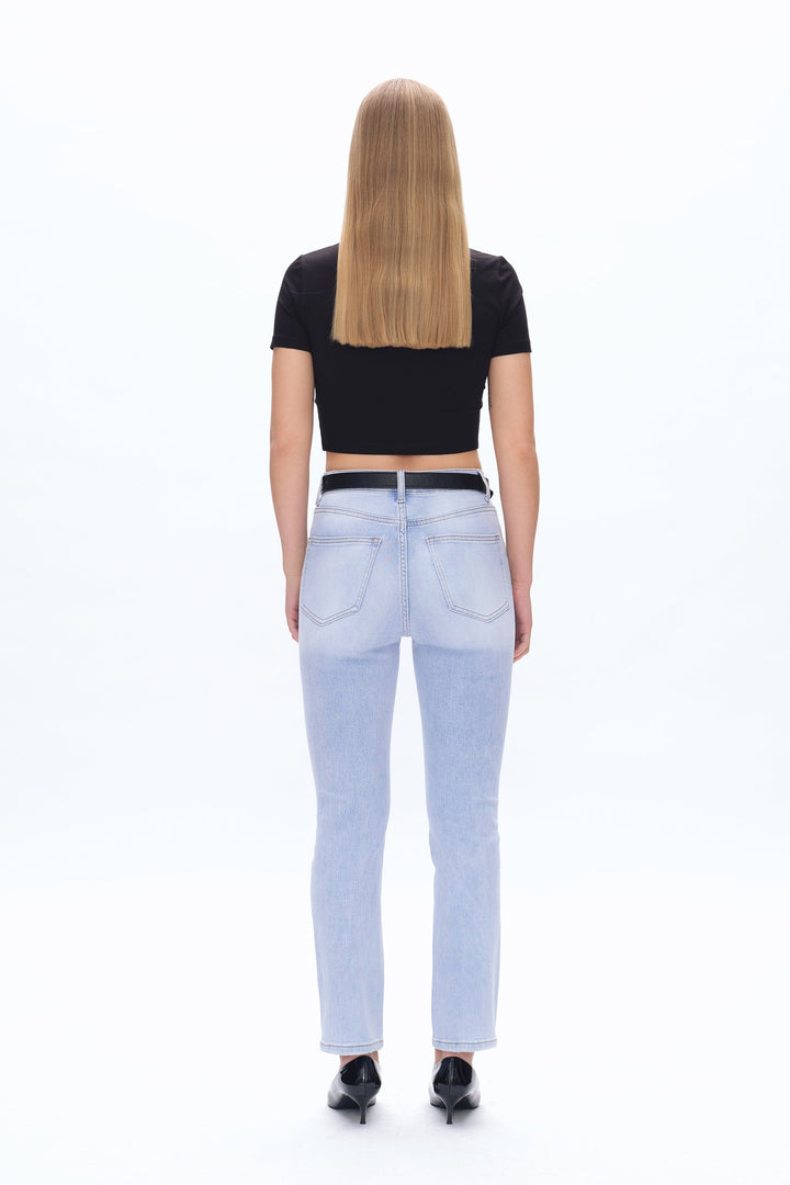 Carol High Rise Straight Jeans