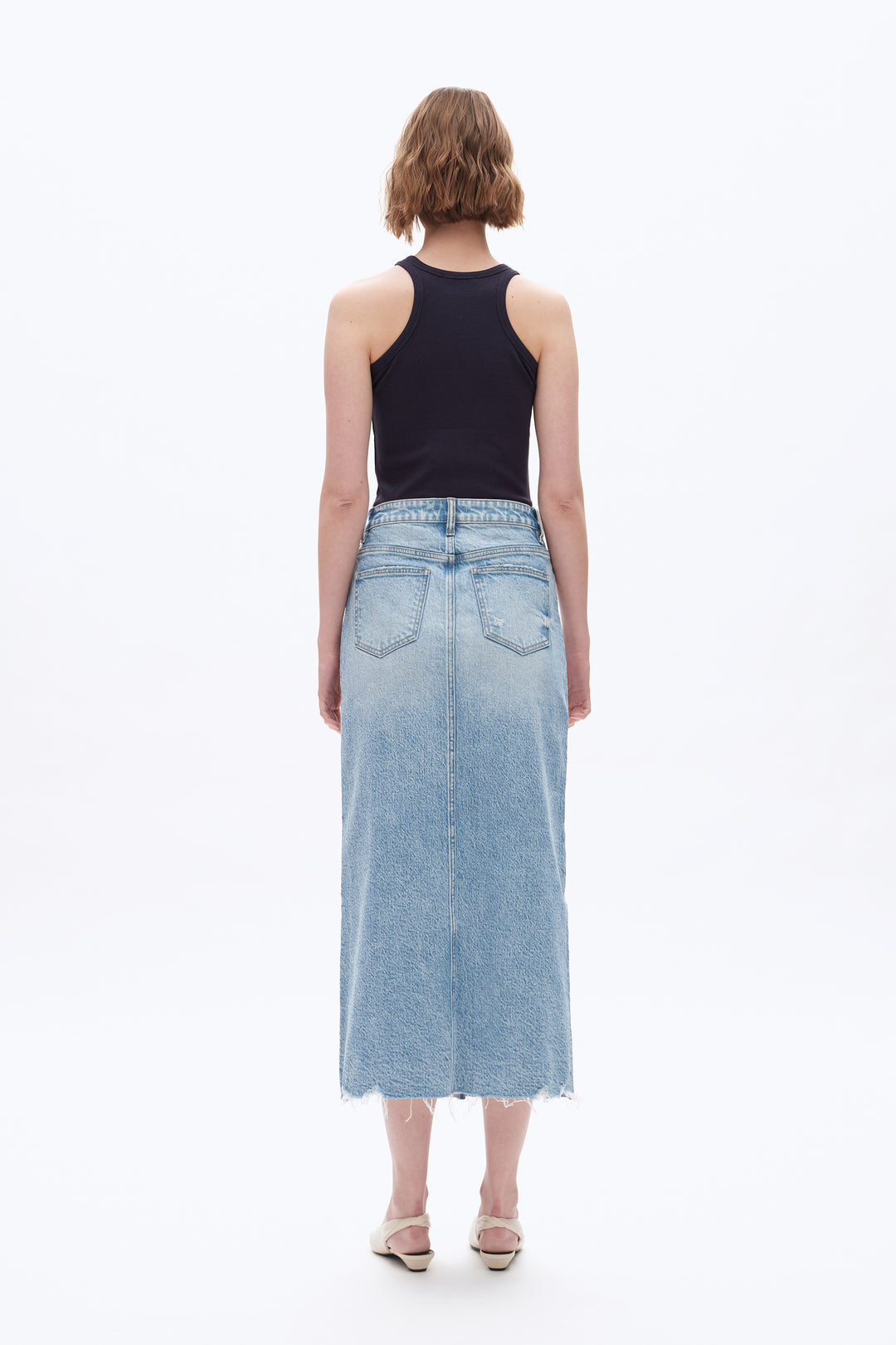 Midi Denim Skirt