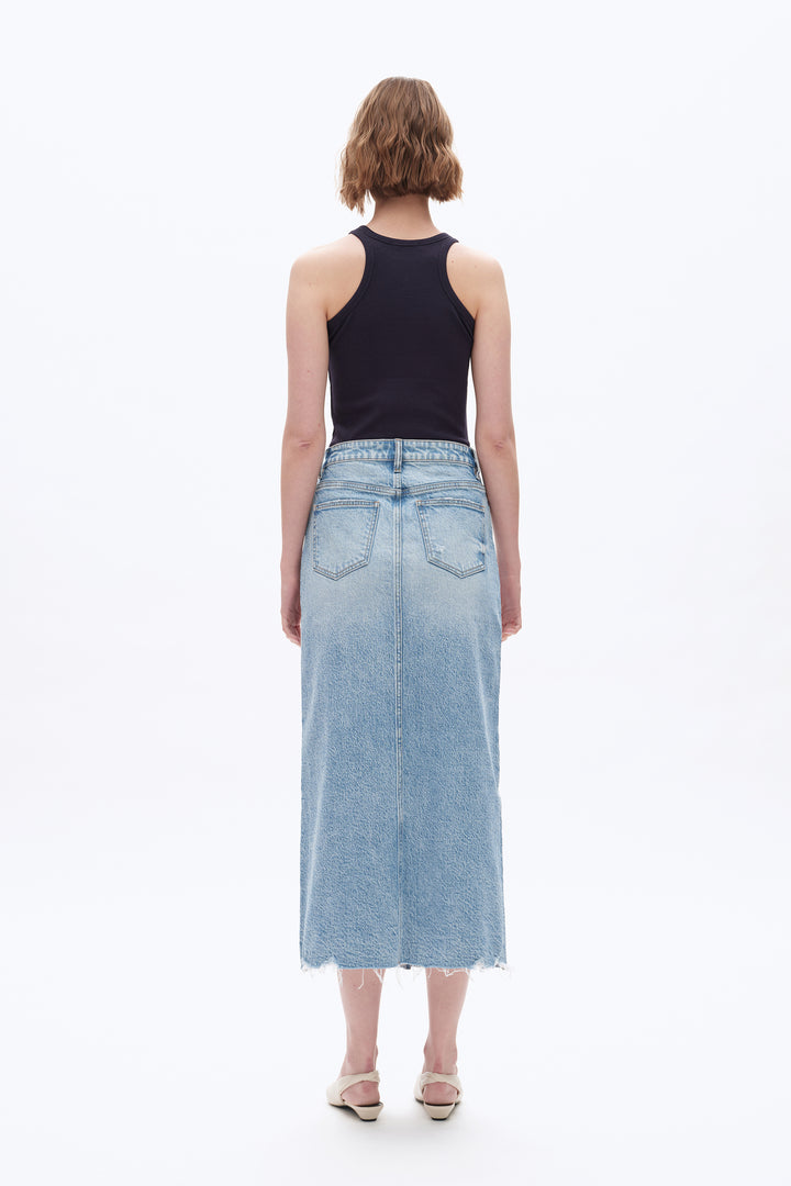 Midi Denim Skirt