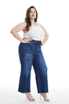 HIGH RISE WIDE LEG JEANS BYW8116-P DB