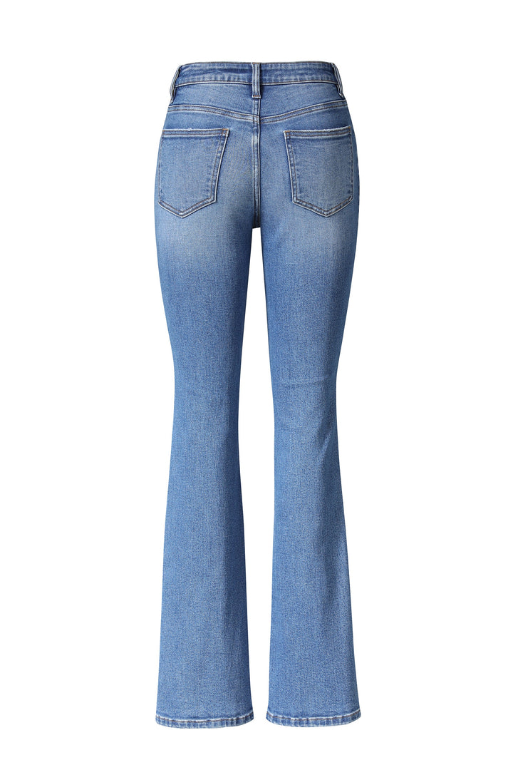 Mid Rise Bootcut Denim Jeans